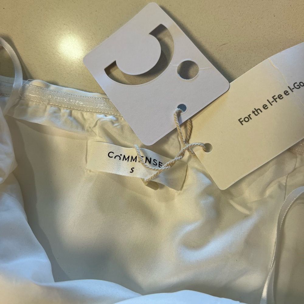 NWT COMMENSE Pleated Strapless Side Split Dress B… - image 8